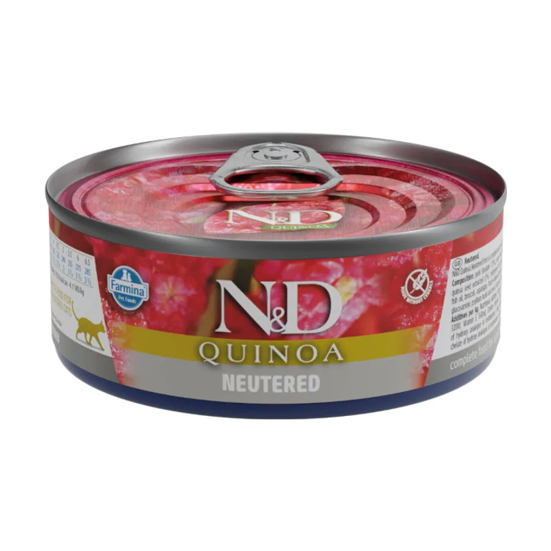 Farmina 80 g Farmine N&D Esterilizado Quinoa y Cerdo lata