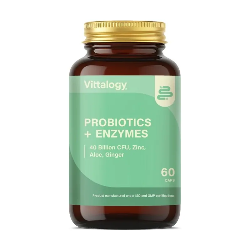 Vittalogy Probiotics + Enzymes 60 Comprimidos