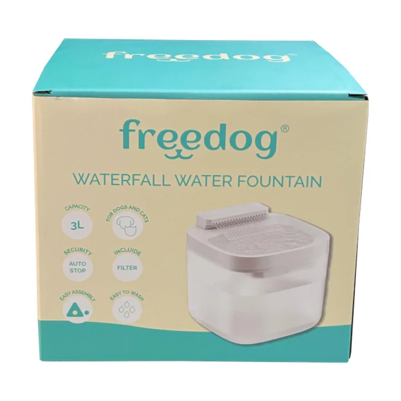 Freedog 3 L Freeflow Fuente Automática Blanca para perros y gatos