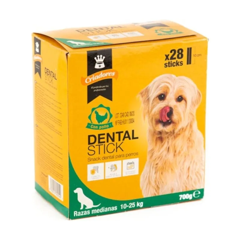 Criadores 28 barritas Snacks Dentales Pollo
