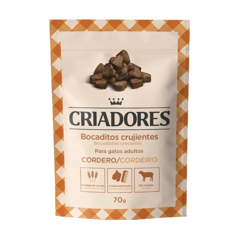 Criadores 70 g Bocaditos Crujientes de Cordero snack