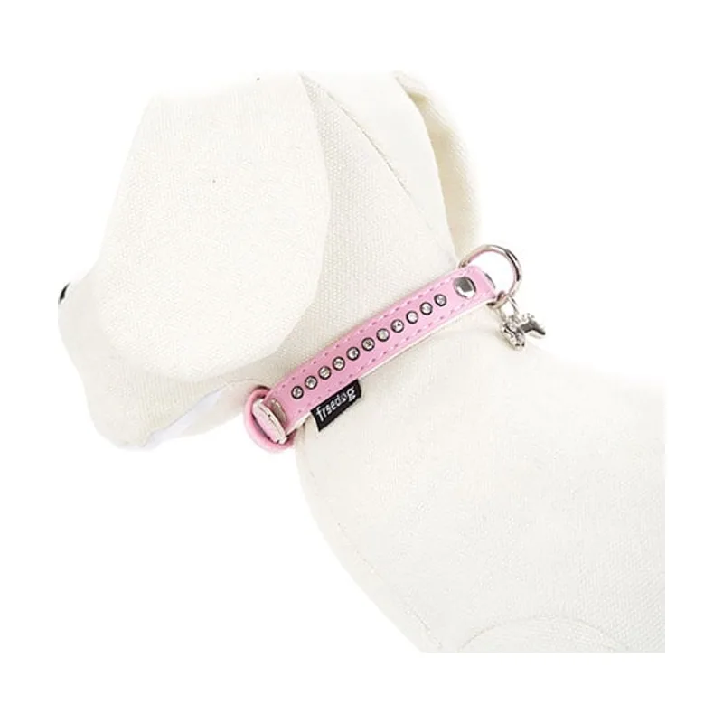 Freedog Collar con Tachuelas Rosa para perros