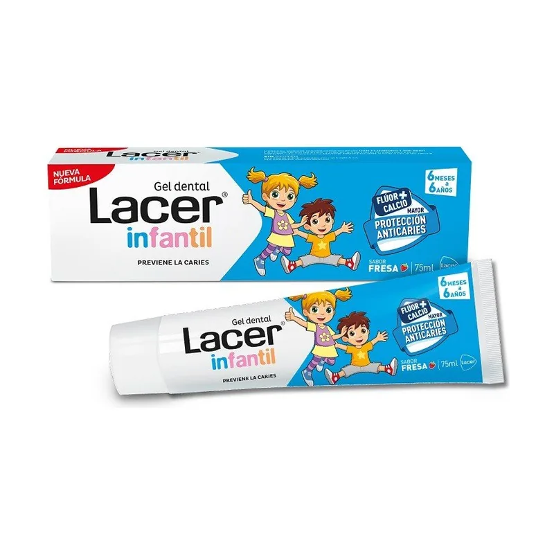Lacer Infantil Gel Dental Sabor Fresa 75ml