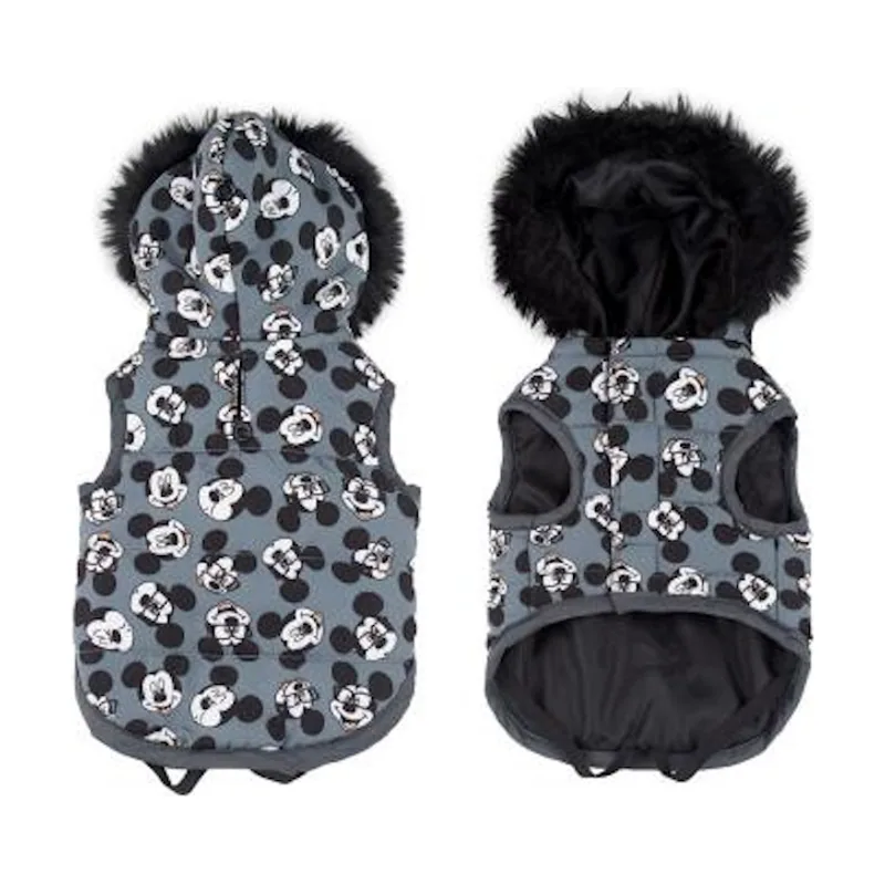 Disney Mickey Mouse Abrigo Gris con Estampado para perros