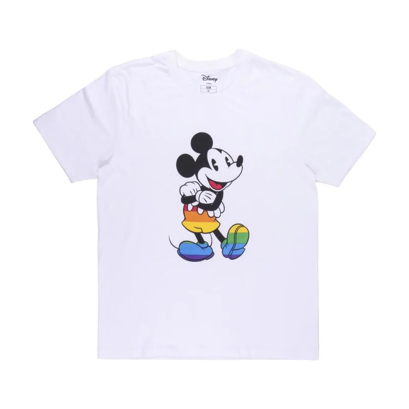 Disney Pride Camiseta de manga corta blanca para humanos
