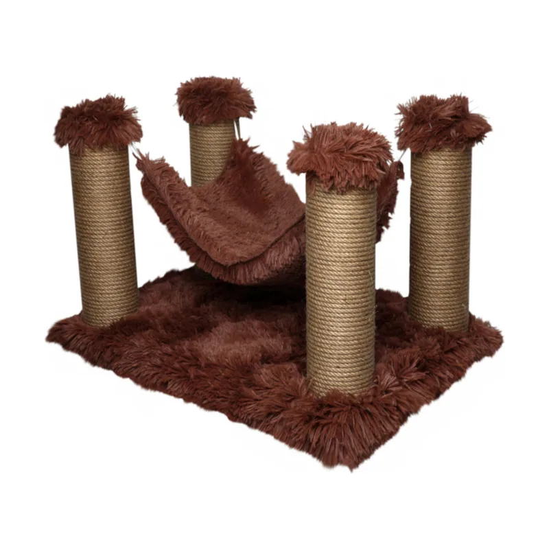 Catshion Nube Rascador con Hamaca Canela para gatos