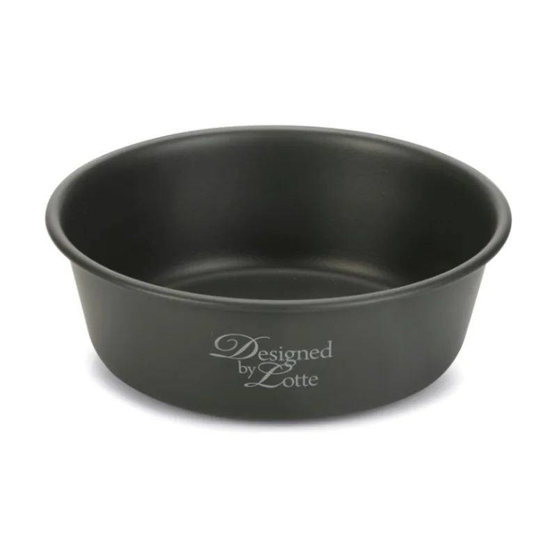 Designed by Lotte Feri Comedero de Acero Gris Oscuro para perros
