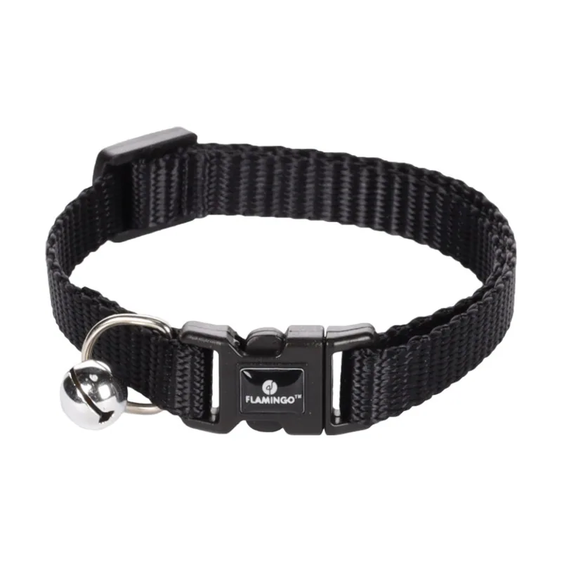 Flamingo Collar Ziggi Negro para gatos