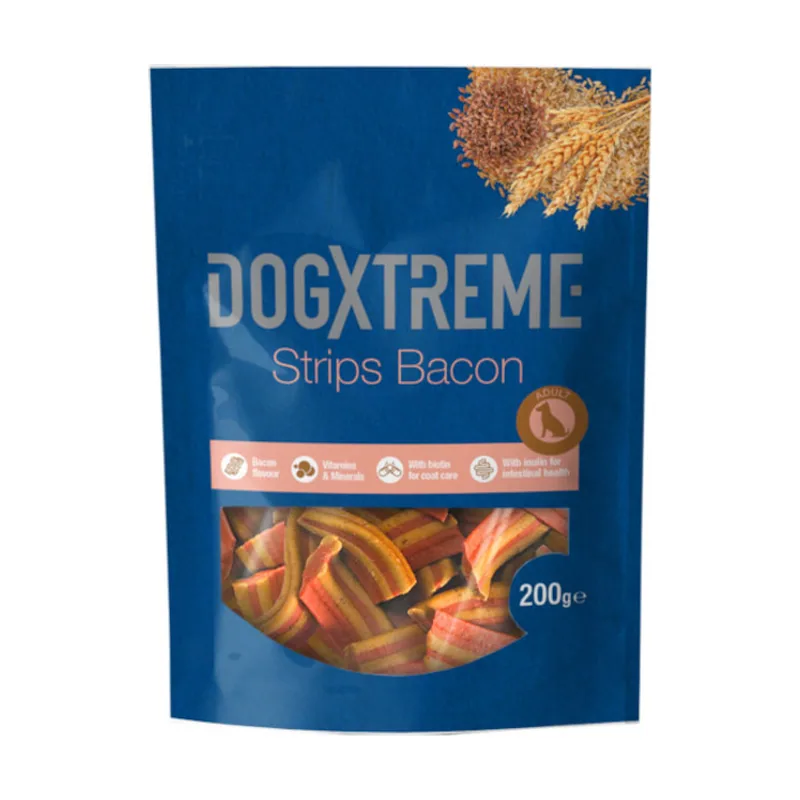 Dogxtreme 200 g Tiras de Bacon snack