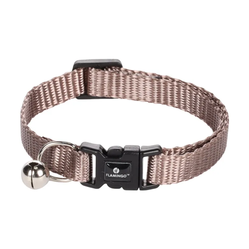 Flamingo Collar Ziggi Topo Marrón para gatos
