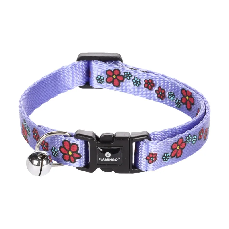 Flamingo Collar Ziggi Lila para gatos