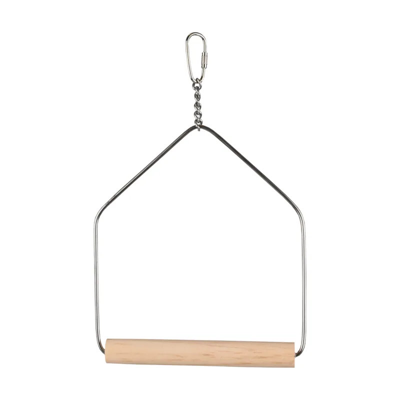 Flamingo Columpio de madera juguete para periquitos