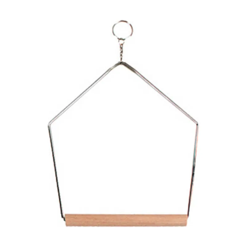 Flamingo Columpio con palo de madera para pájaros