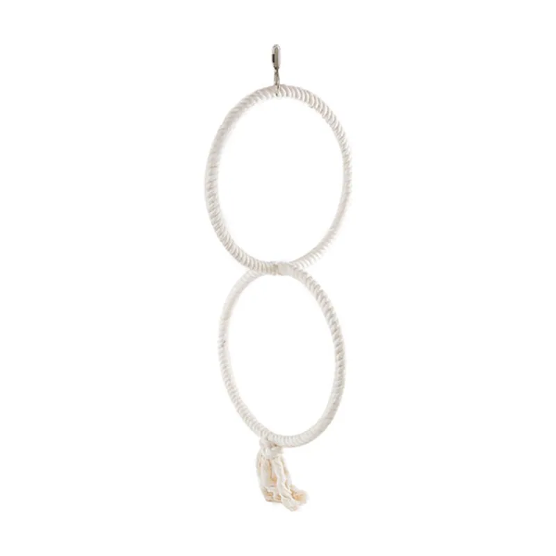 Flamingo Aros de algodón para pájaros