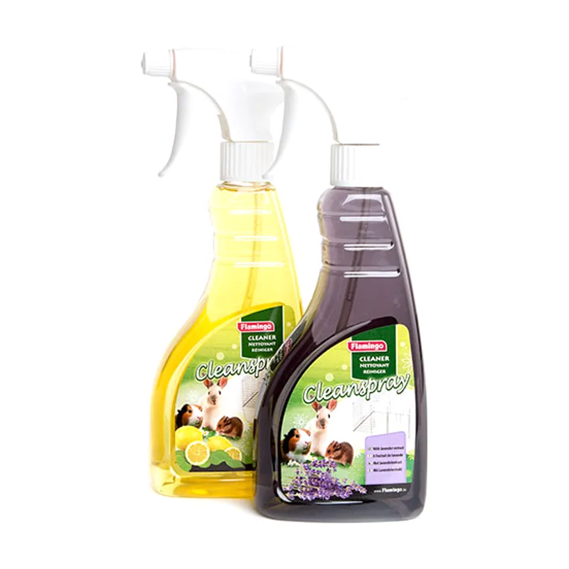 Flamingo Clean Spray Limpiador de jaulas con aroma