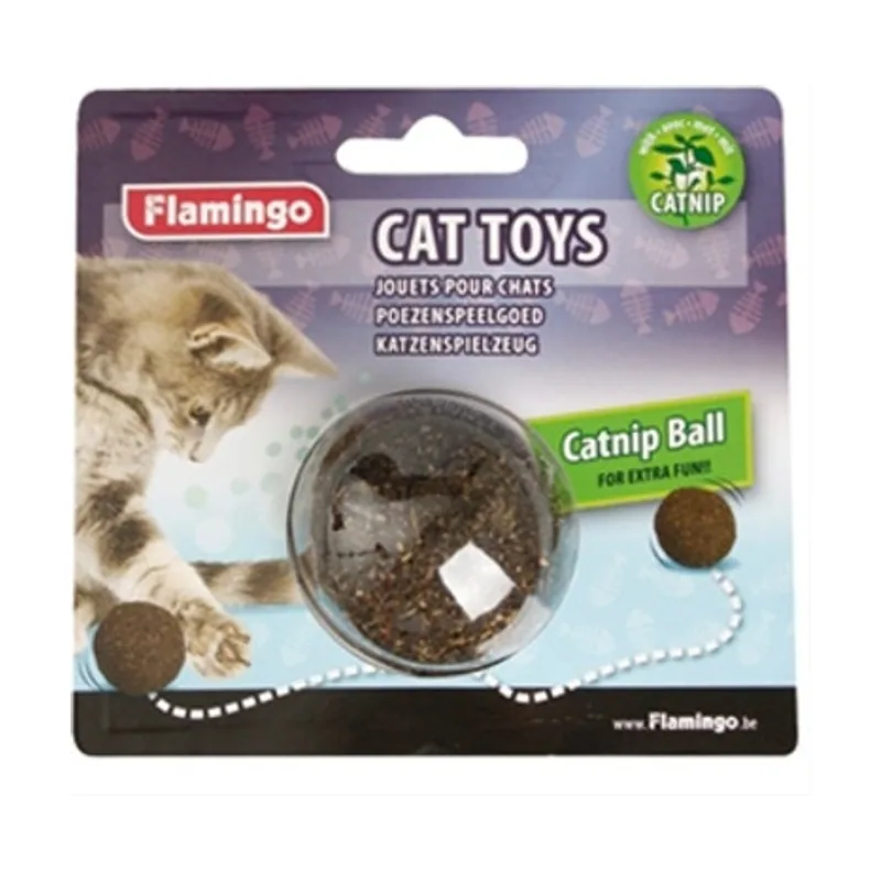 Flamingo Pelota con catnip para gatos