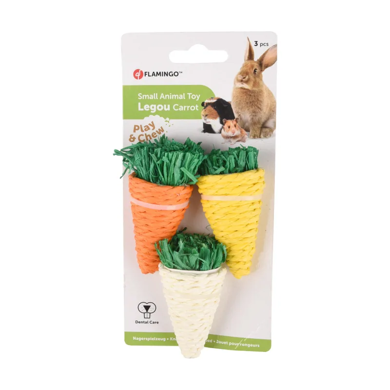 Flamingo Legou Zanahoria de juguete para roedores