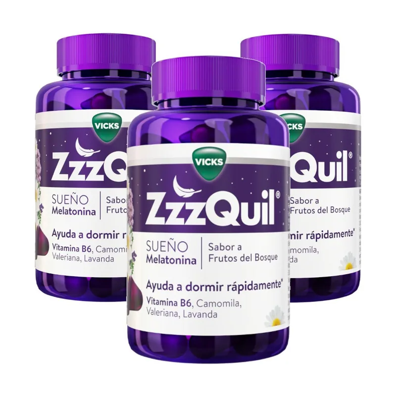 ZzzQuil Sueño Melatonina 3x60 Gummies