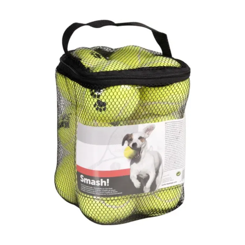 Flamingo Smash Set de Pelotas de Tenis Amarillas para perros