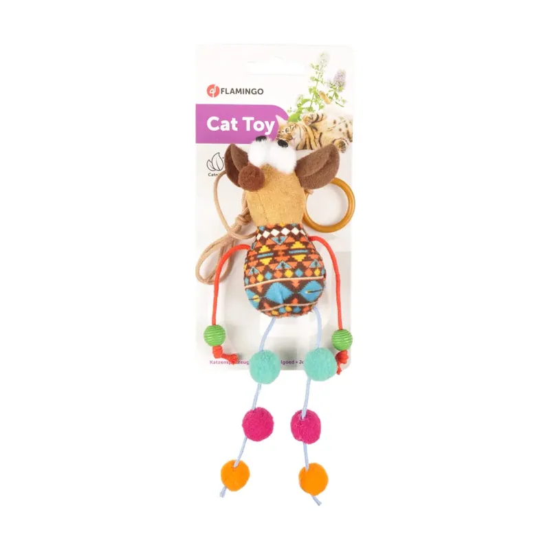 Flamingo Indy Caña con Ratón para gatos