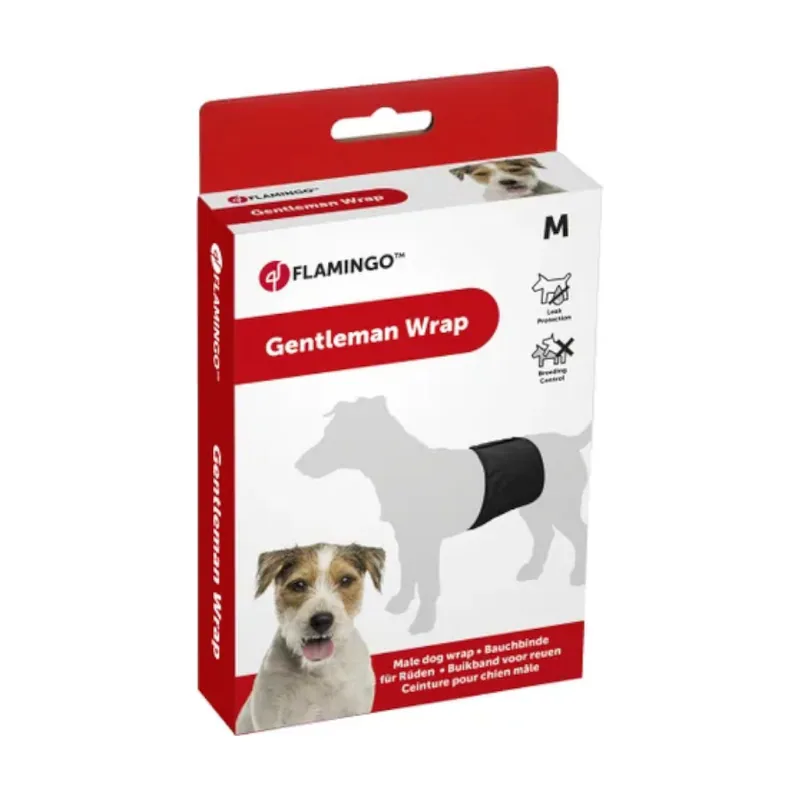 Flamingo Pañal Lavable para perros machos