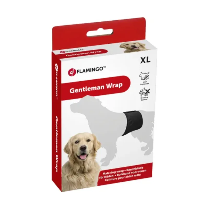 Flamingo Pañal Lavable para perros machos