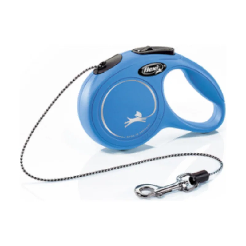 Flexi Classic Correa de Cordón Extensible Azul para perros