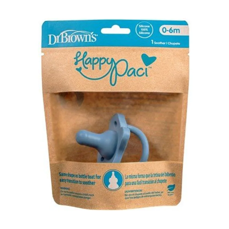 Dr. Brown's Chupete Todo Silicona HappyPaci 0-6 meses
