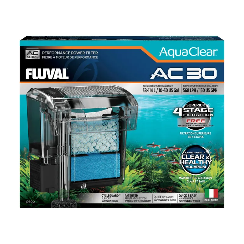 Fluval 0.79 KG AquaClear AC Filtro Mochila para acuarios