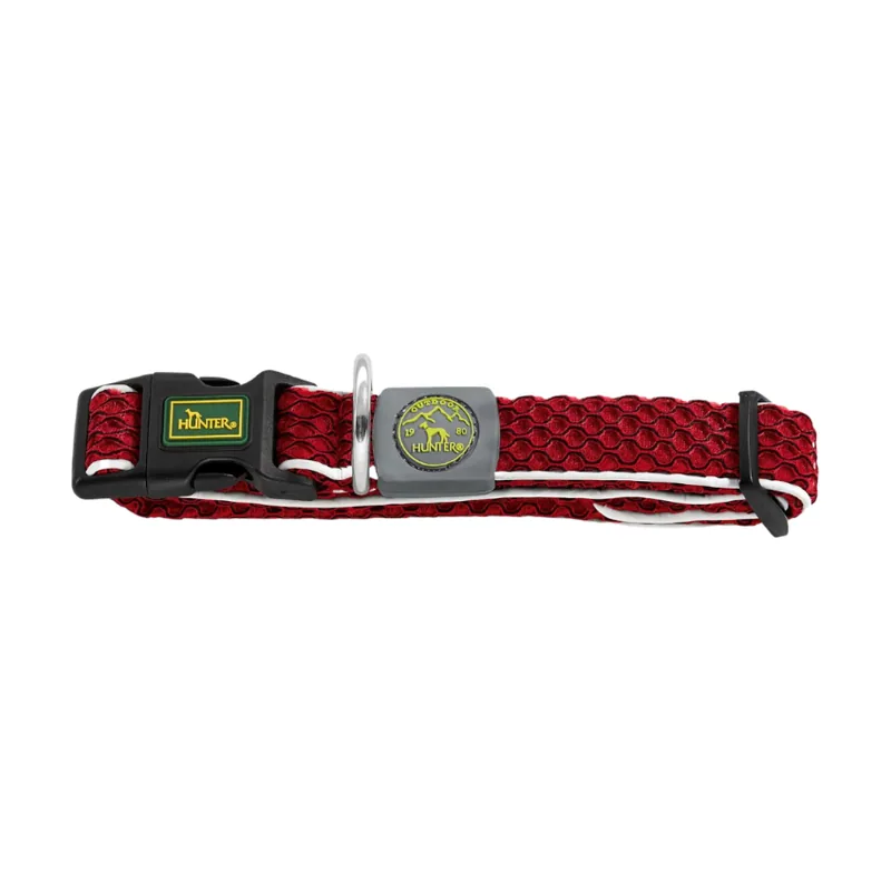 Hunter Hilo Vario Basic Collar rojo para perros