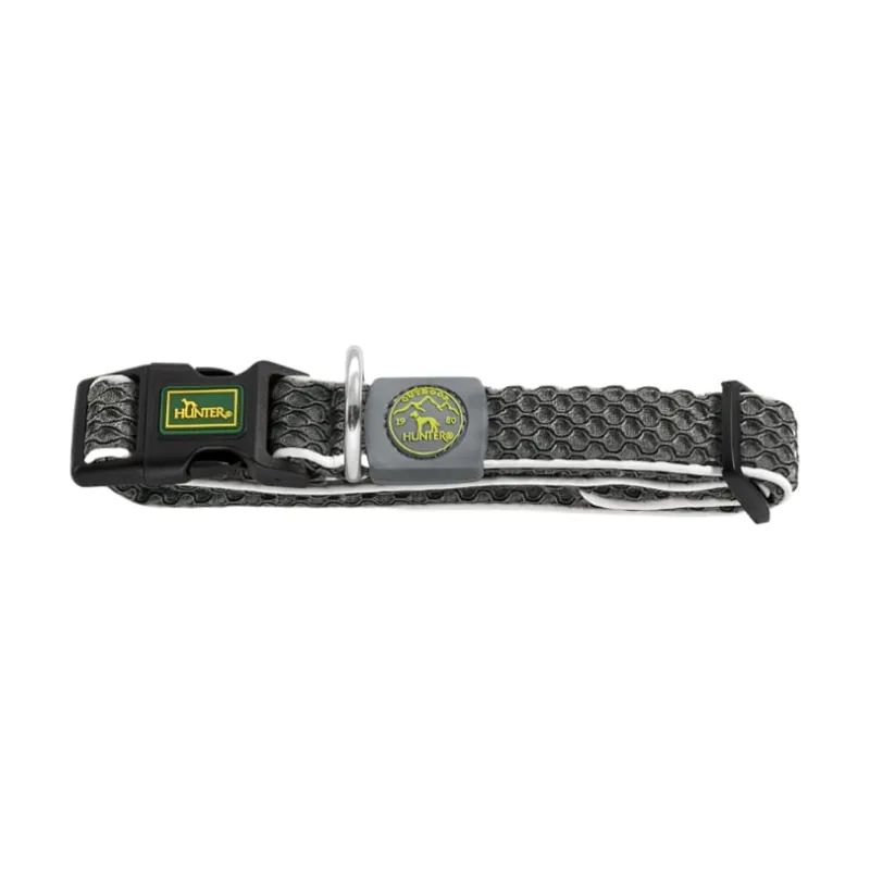 Hunter Hilo Vario Basic Collar gris para perros