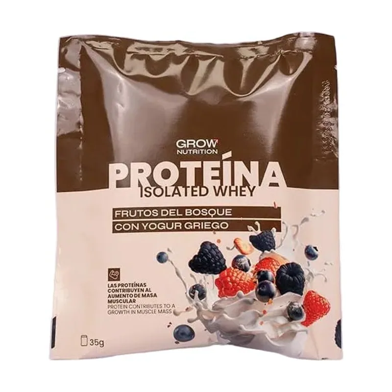 Grow Nutrition Proteína Whey Monodosis Frutos del Bosque y Yogur Griego 35g