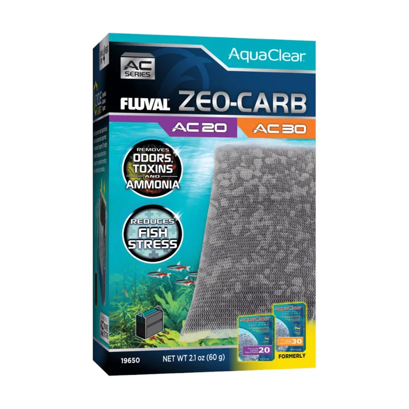 Fluval 0.08 KG AquaClear AC Zeo-Carb para filtro de acuarios