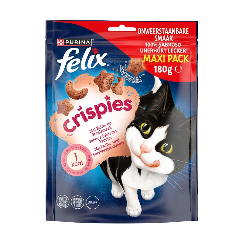 Felix 180 g Crispies Bocaditos de Salmón y Trucha Maxi