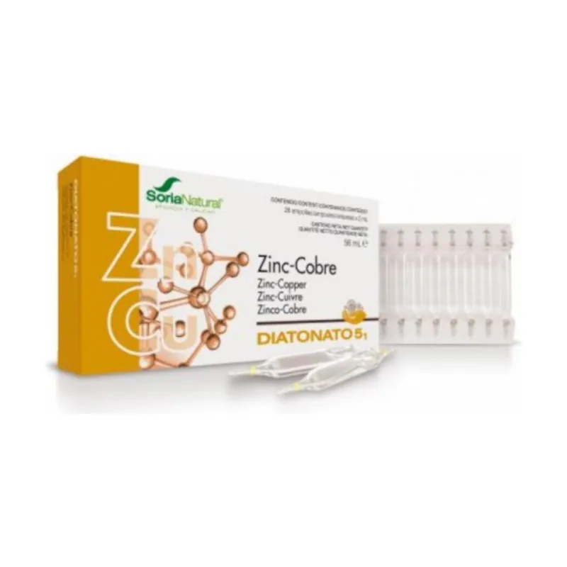 Soria Natural Diatonato 5/1 Zinc-Cobre 28 Viales