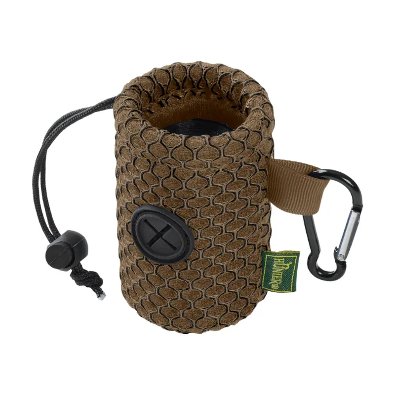 Hunter Hilo Porta Bolsas Marrón con Mosquetón para perros