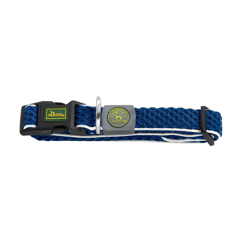 Hunter Hilo Vario Basic Collar azul para perros