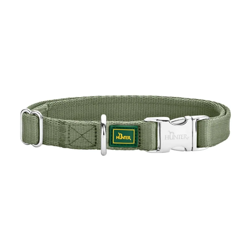 Hunter Inari Alu-Strong Collar verde para perros