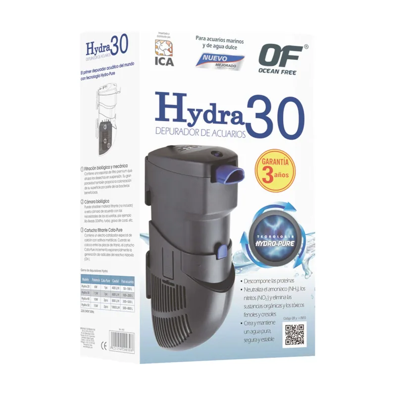 ICA Hydra filtro interno biológico para acuarios