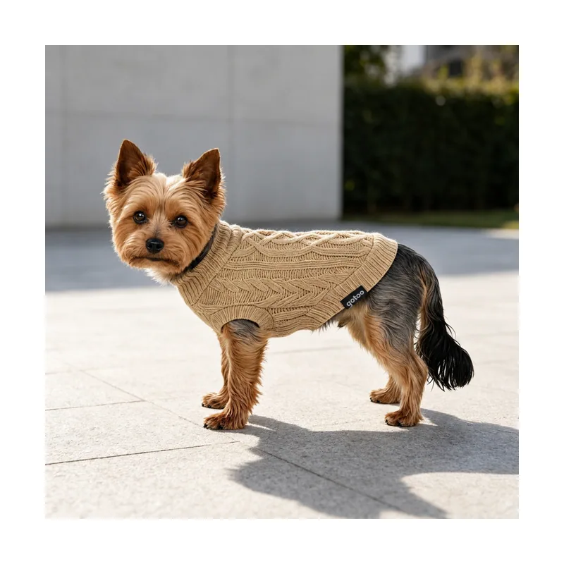 Gotoo Jersey de Punto Marrón para perros