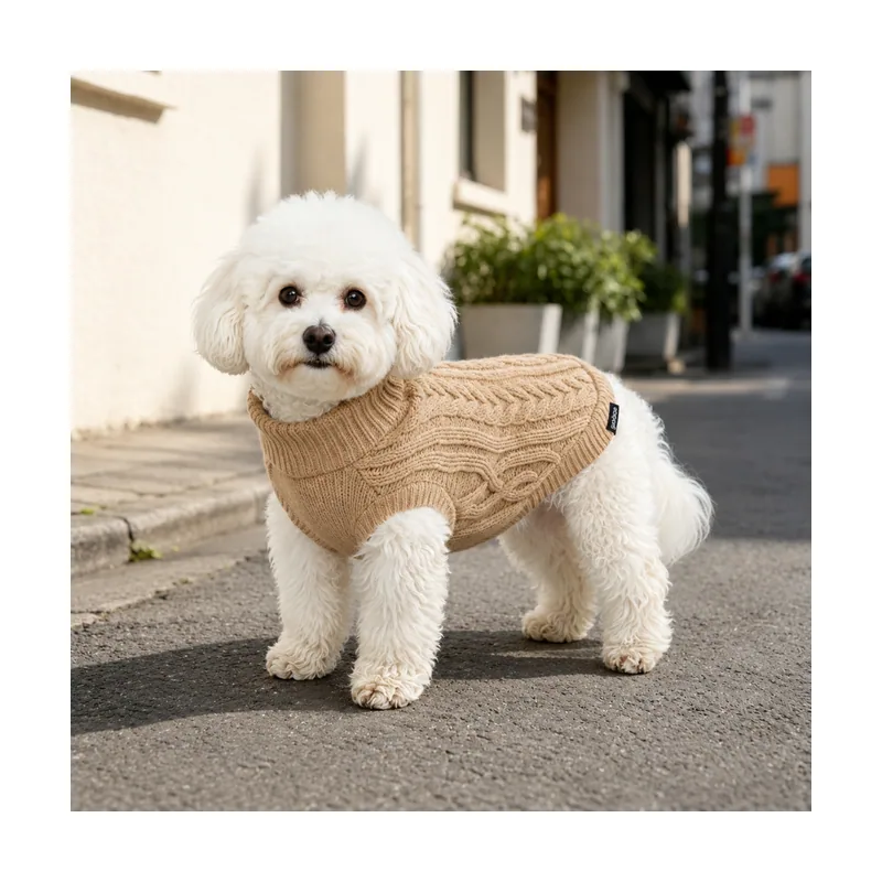 Gotoo Jersey de Punto Marrón para perros
