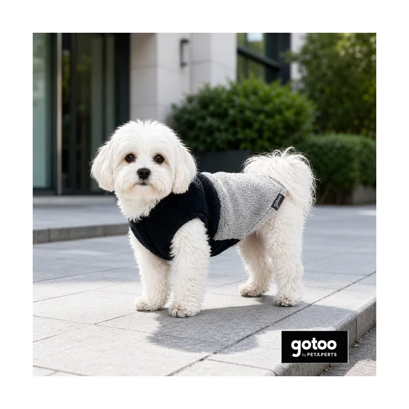 Gotoo Chaqueta Azul y Gris para perros