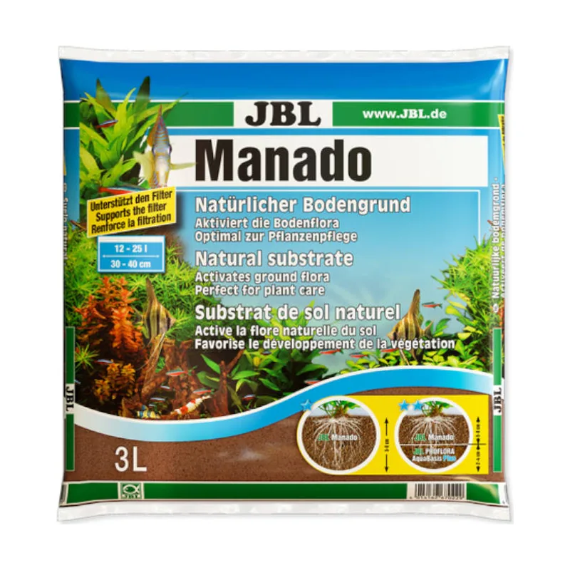 JBL Manado Sustrato natural para acuarios de agua dulce