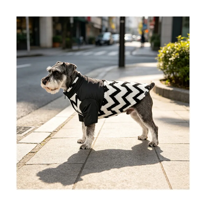 Gotoo Chaqueta Estampado ZigZag para perros