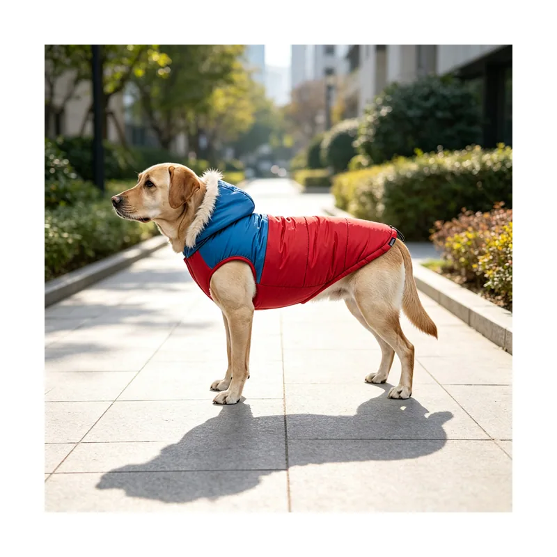 Gotoo Abrigo Rojo con Capucha para perros