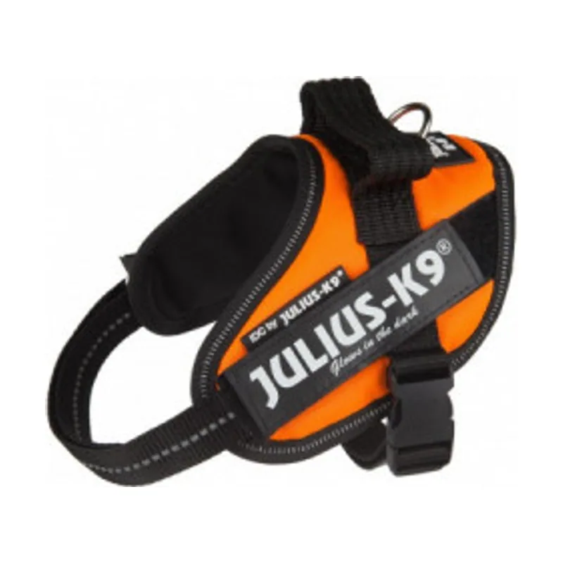 Julius-K9 Julius K9 IDC Arnés Ergonómico Neón Naranja para perros