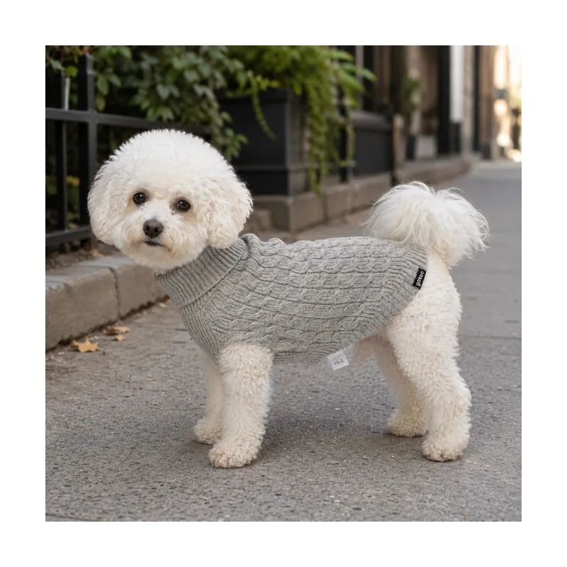 Gotoo Jersey de Punto Gris para perros