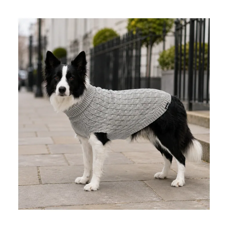 Gotoo Jersey de Punto Gris para perros