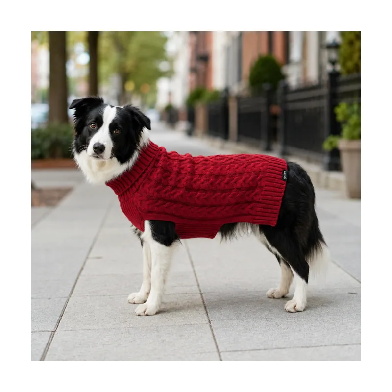 Gotoo Jersey de Punto Rojo para perros
