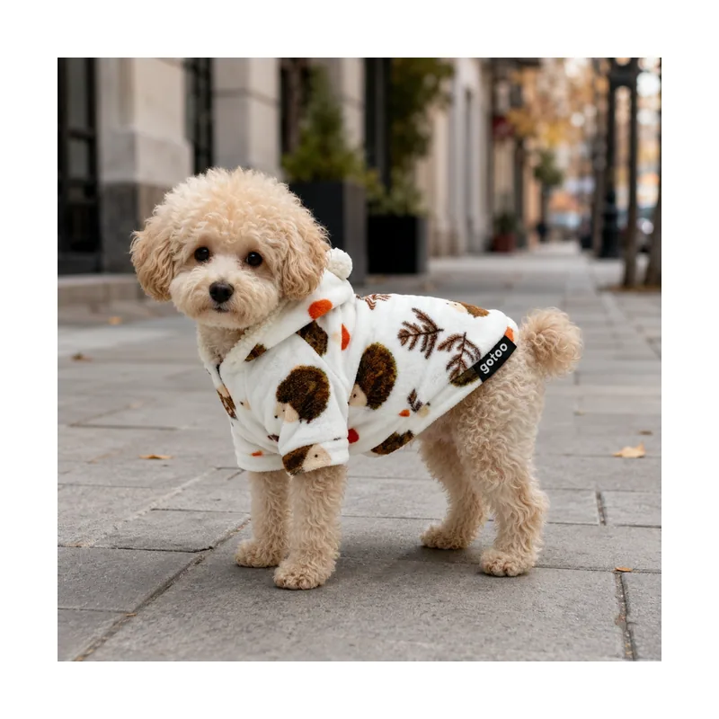 Gotoo Sudadera Forro Polar Estampado Erizo para perros
